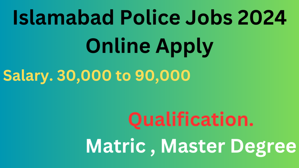 Islamabad Police Jobs