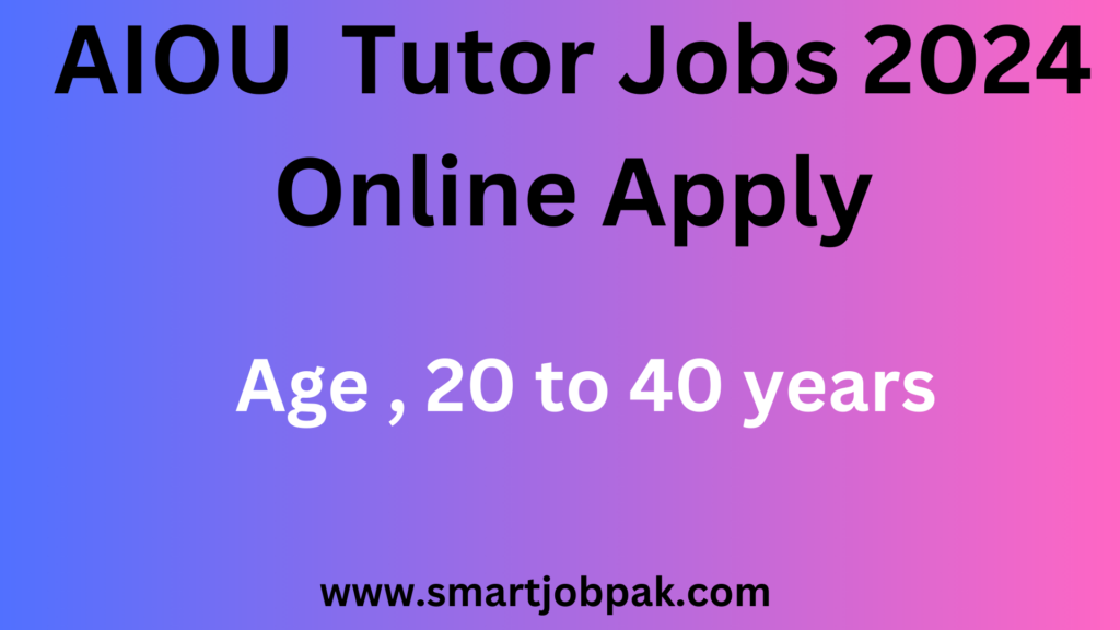 AIOU Tutor Jobs