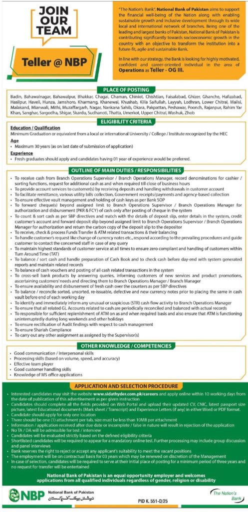 Teller NBP Jobs